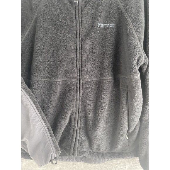 Marmot Jacket Sweater Mens XL Fleece Outdoor Full Zip Mock Neck Hiking Softshell - Picture 8 of 12
